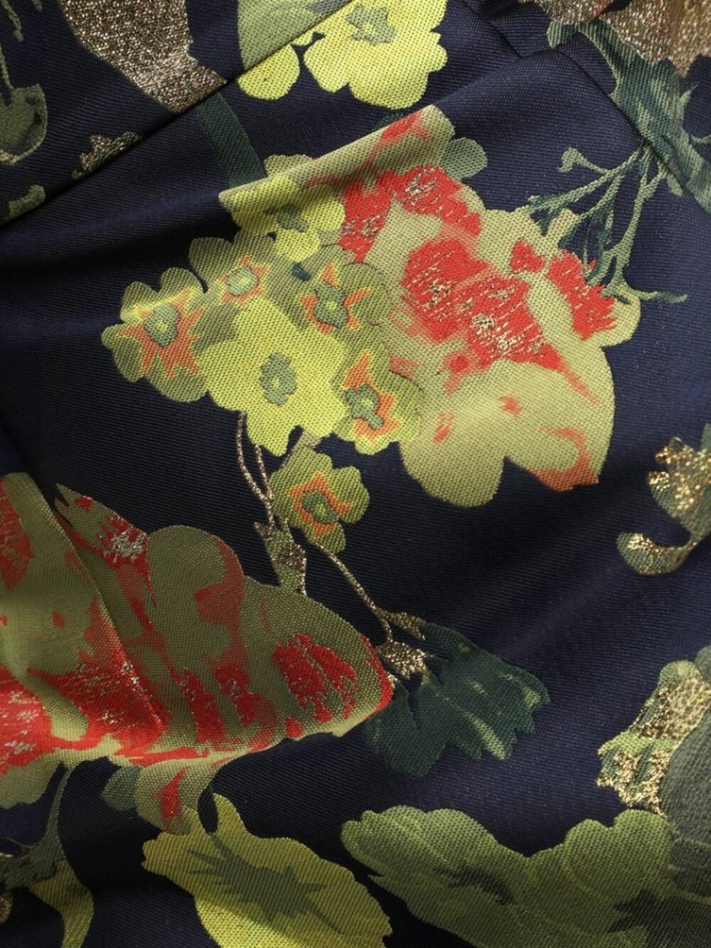Lulus So Stunning Navy Blue Floral Jacquard Puff Sleeve Mini Dress NWT - Picture 13 of 16